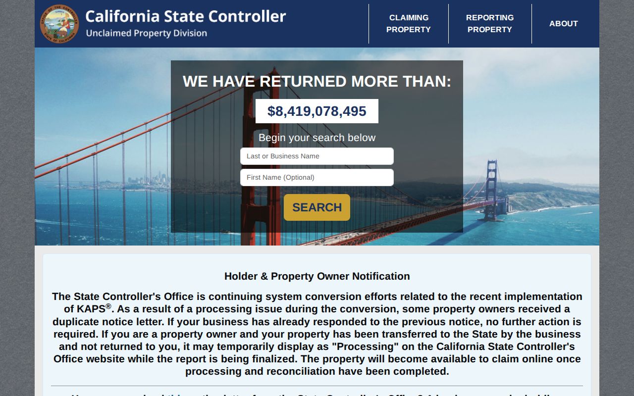 Delano residents directory California unclaimed property search