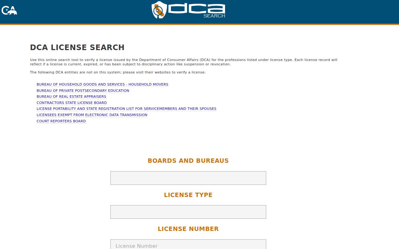 Delano residents directory California professional license search