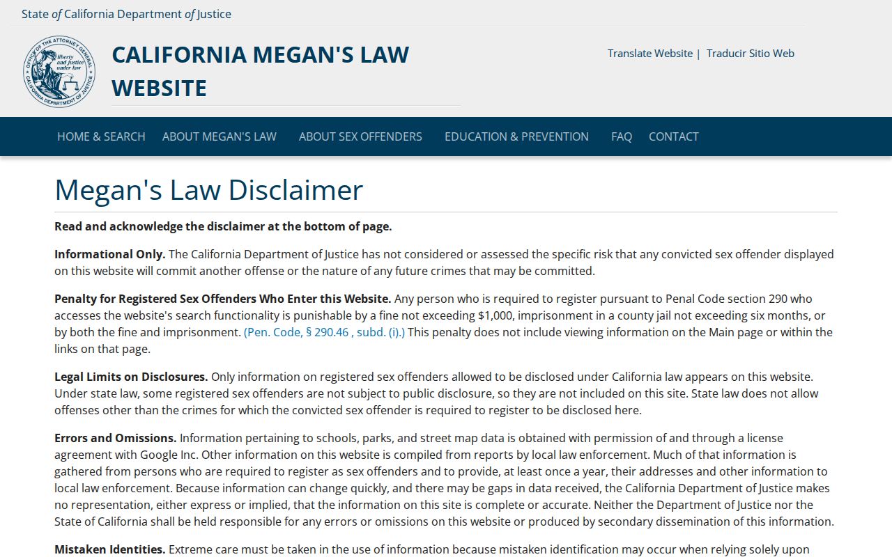 Delano neighbors California offender registry search